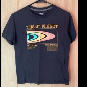 Old Navy 6th Planet Saturn Boys Large Tee Shirt - VGUC